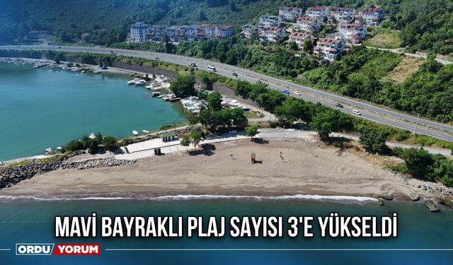 Mavi Bayraklı Plaj Sayısı 3'e Yükseldi