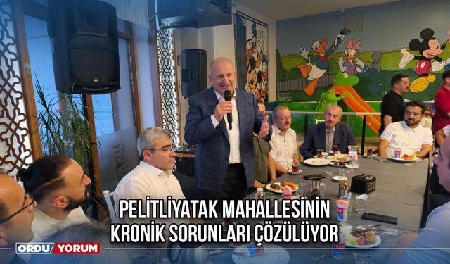 Pelitliyatak Mahallesinin Kronik Sorunları Çözülüyor