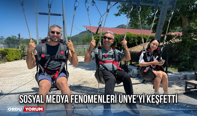 Sosyal Medya Fenomenleri Ünye'yi Keşfetti