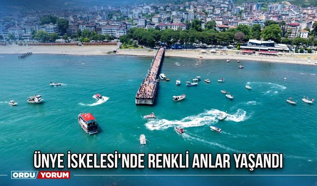 Ünye İskelesi'nde Renkli Anlar Yaşandı