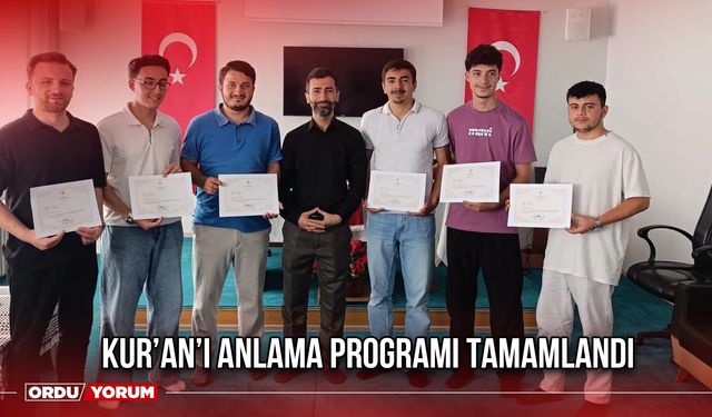 Kur’an’ı Anlama Programı Tamamlandı