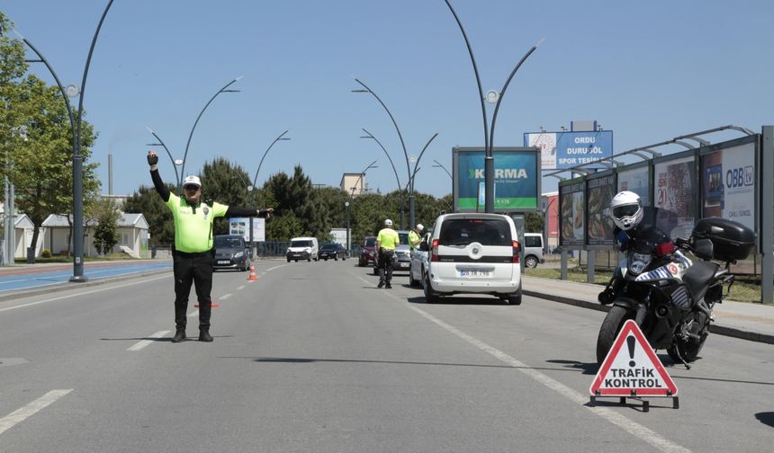 Ordu'da 29 araç trafikten men edildi