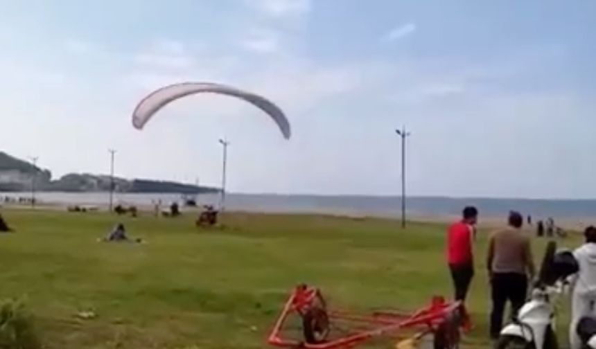 Paramotor kazasında 2 kişi yaralandı