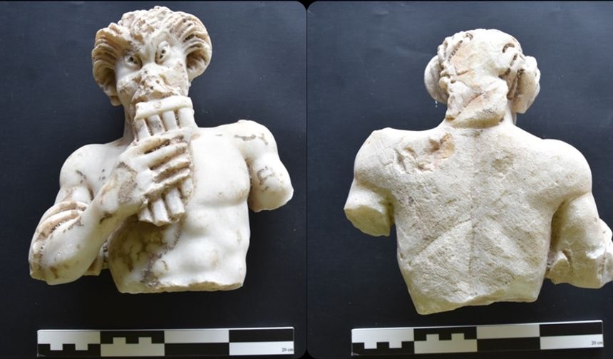 Kazı çalışmasında heykel parçası bulundu