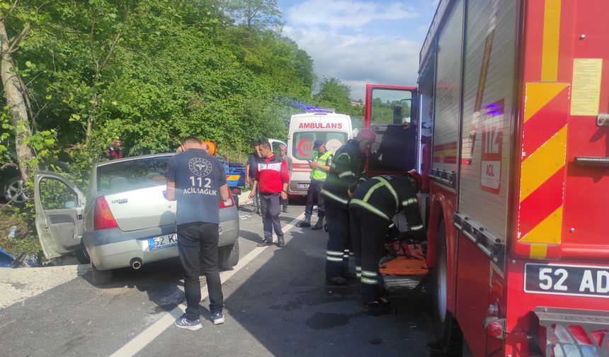 Fatsa'da Trafik Kazası 4 Yaralı