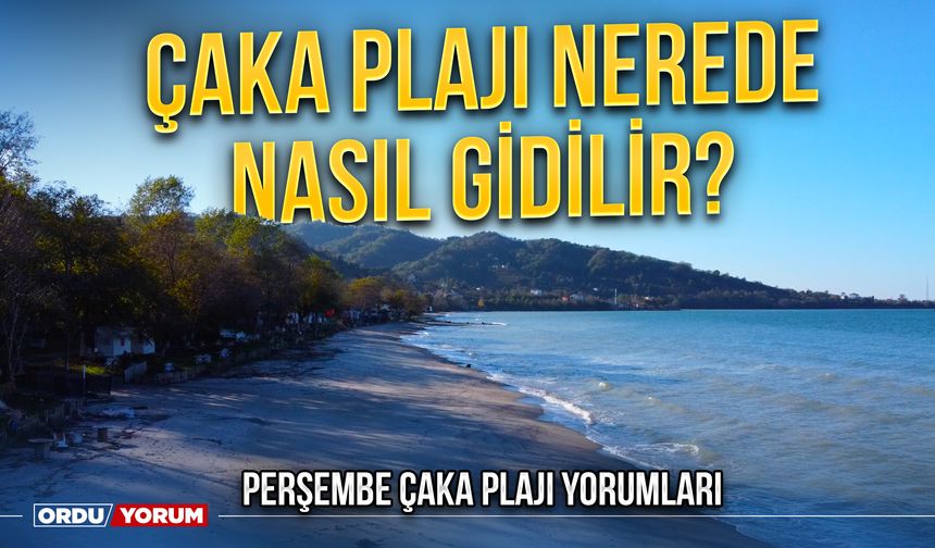 Çaka Plajı nerede nasıl gidilir? 2024 Perşembe Çaka Plajı yorumları