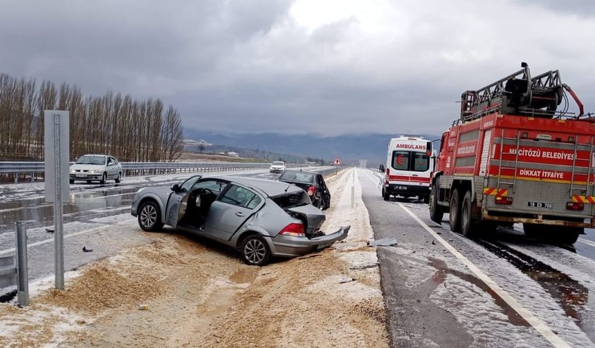 Çorum'daki trafik kazalarında 1 kişi öldü, 10 kişi yaralandı