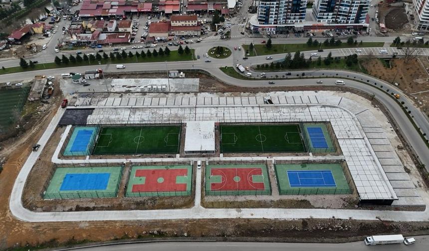 Giresun'da eski çöp sahası spor kompleksine dönüştürüldü