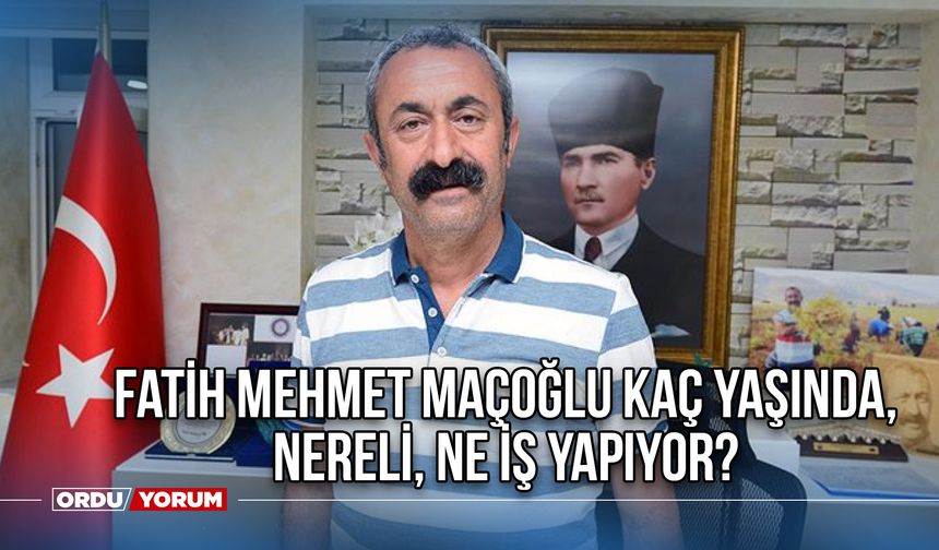 Fatih Mehmet Maçoğlu kimdir, Fatih Mehmet Maçoğlu kaç yaşında ,nereli, ne iş yapıyor?
