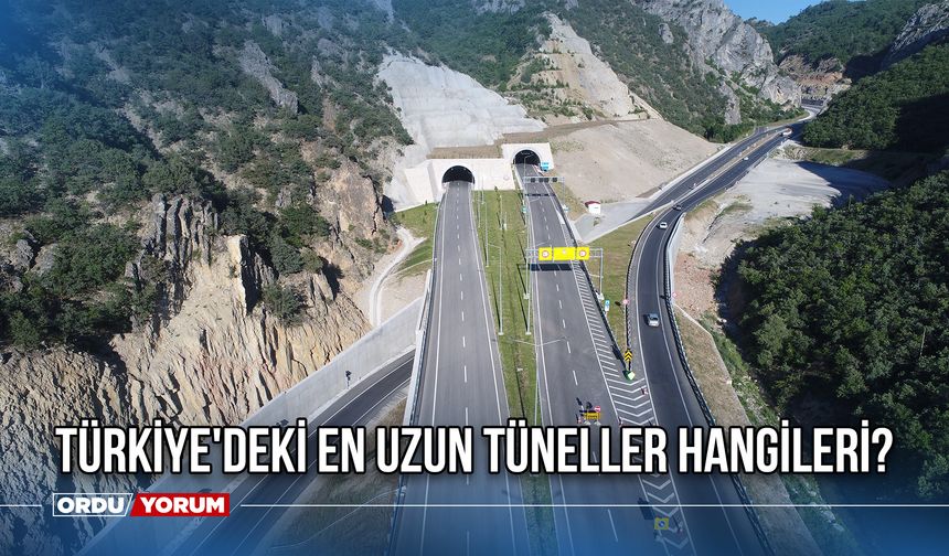 Türkiye'deki En Uzun Tüneller Hangileri? En Uzun Tüneller Nerede? Zigana Tüneli Kaç Metre?