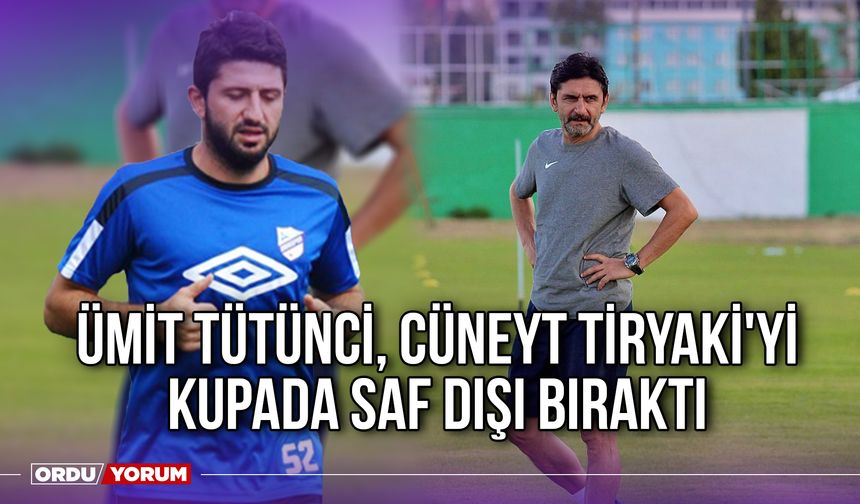 Ümit Tütünci, Cüneyt Tiryaki'yi Kupada Saf Dışı Bıraktı