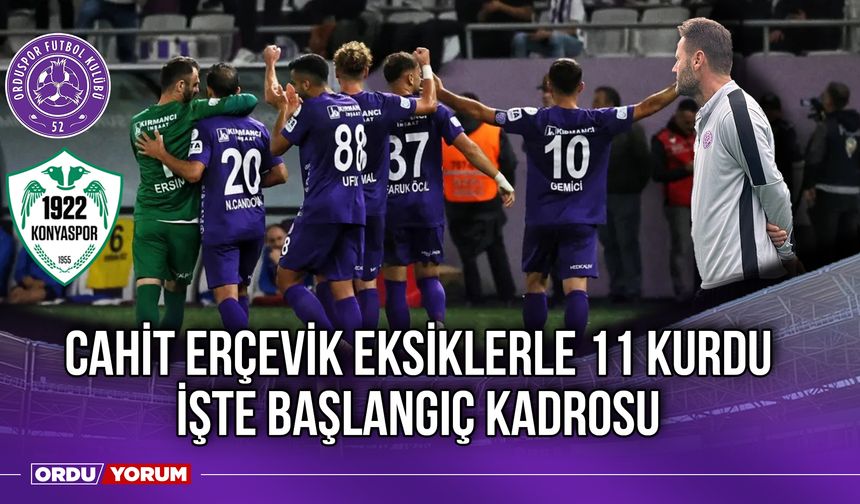 Cahit Erçevik Eksiklerle 11 Kurdu, İşte Başlangıç Kadrosu