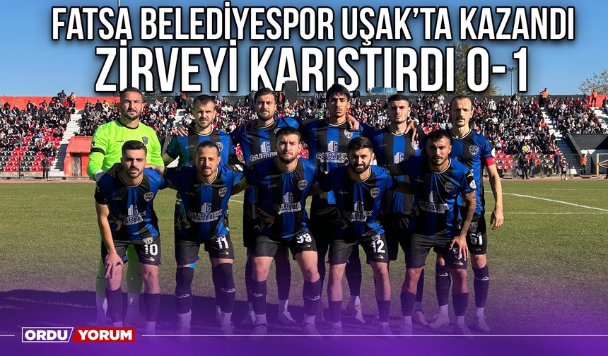 Fatsa Belediyespor Uşak’ta Kazandı, Zirveyi Karıştırdı 0-1