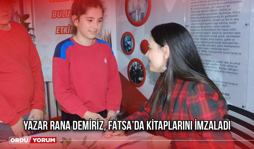 Yazar Rana Demiriz, Fatsa’da Kitaplarını İmzaladı