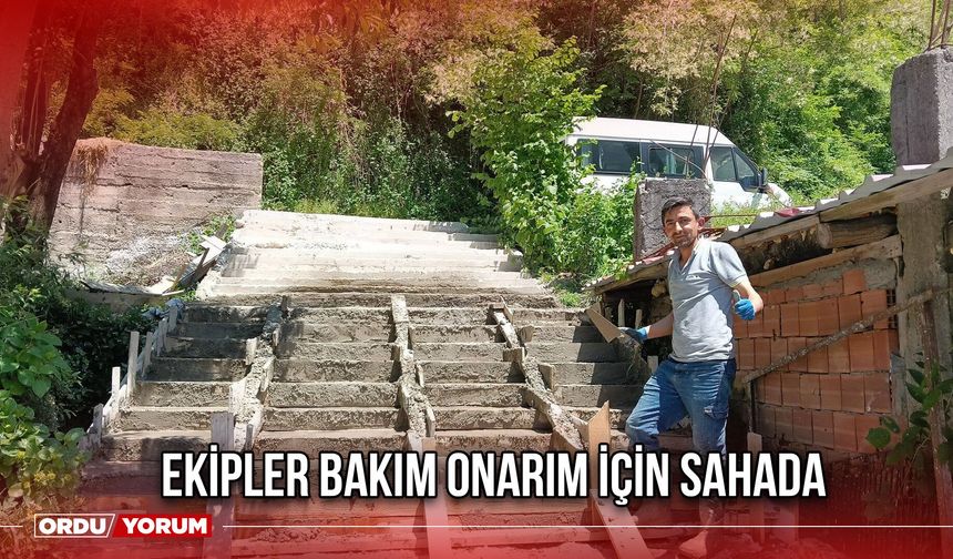 Ekipler Bakım Onarım için Sahada