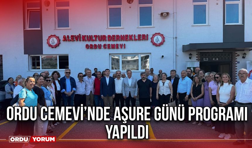 Ordu Cemevi’nde Aşure Günü Programı Yapıldı