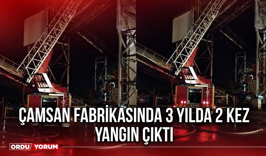Çamsan Fabrikasında 3 yılda 2 Kez Yangın Çıktı