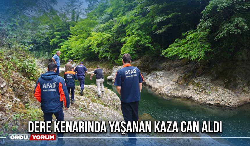 Dere Kenarında Yaşanan Kaza Can Aldı