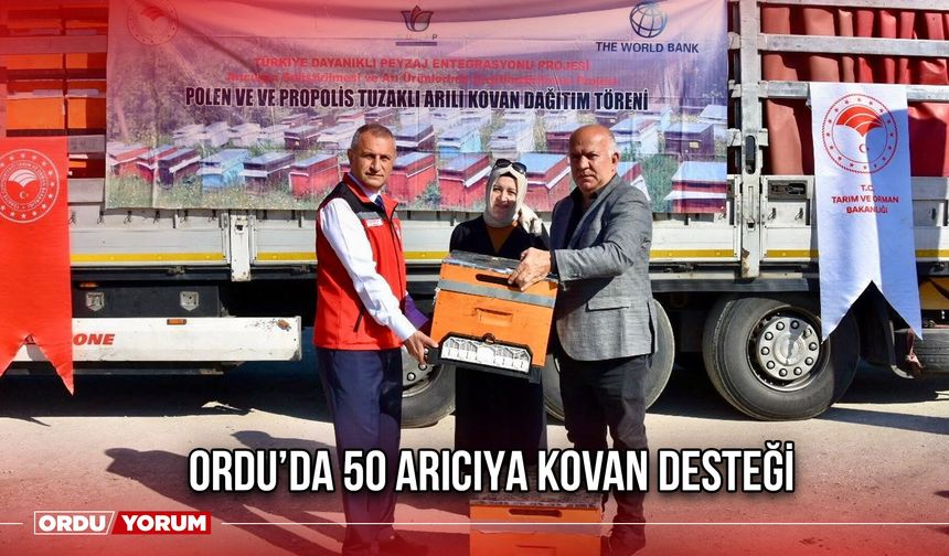 Ordu’da 50 Arıcıya Kovan Desteği