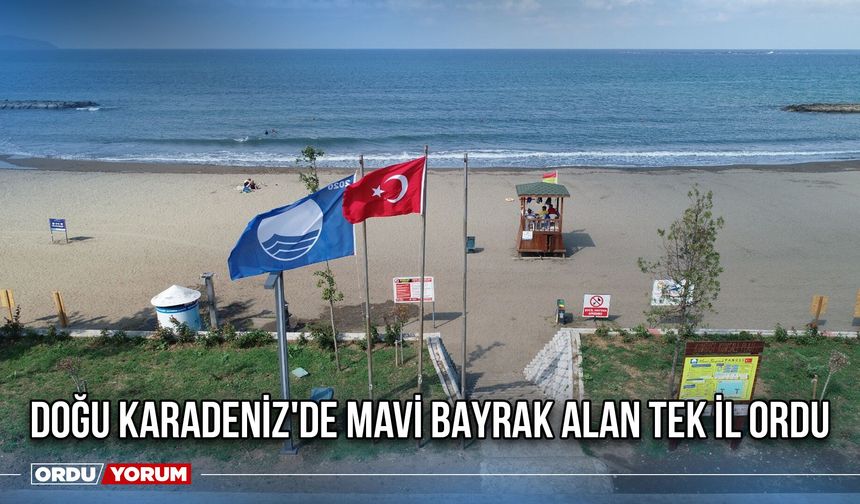 Doğu Karadeniz'de Mavi Bayrak Alan Tek İl Ordu