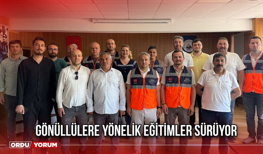 Gönüllülere Yönelik Eğitimler Sürüyor