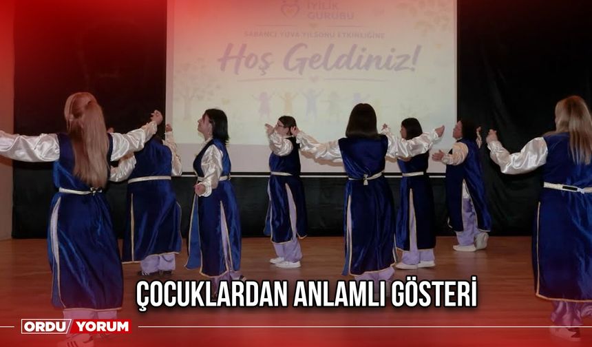Çocuklardan Anlamlı Gösteri