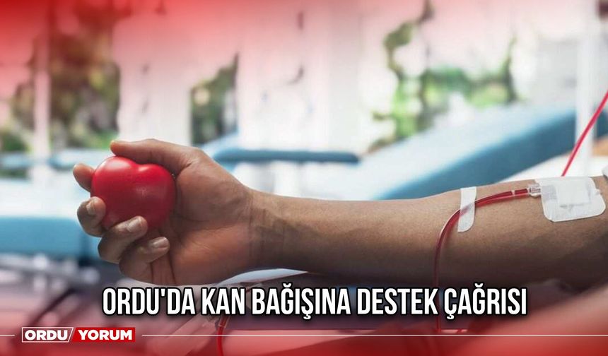 Ordu'da Kan Bağışına Destek Çağrısı