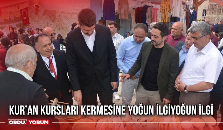 Kur’an Kursları Kermesine Yoğun İlgi
