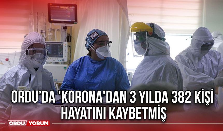Ordu’da 'Korona'dan 3 Yılda 382 Kişi Hayatını Kaybetmiş