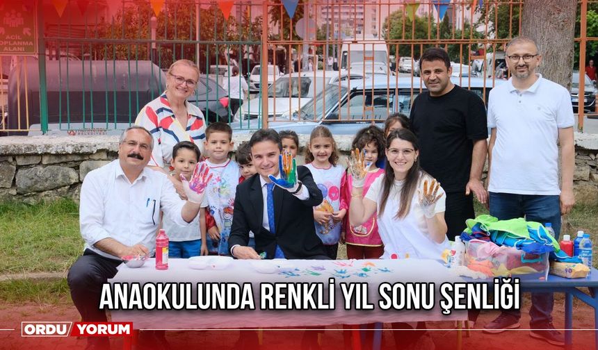 Anaokulunda Renkli Yıl Sonu Şenliği