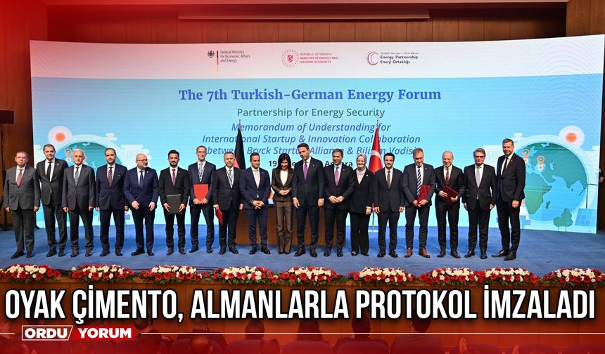 OYAK Çimento, Almanlarla Protokol İmzaladı