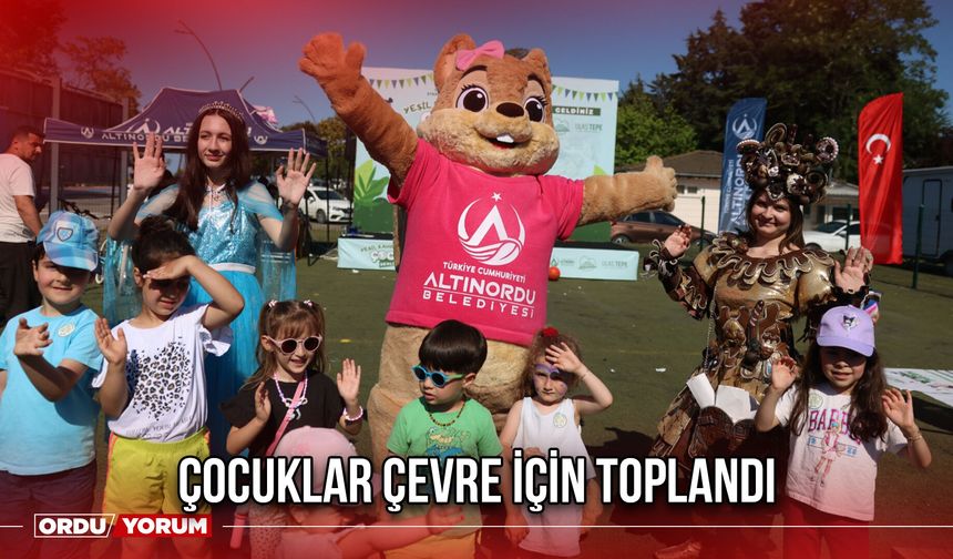 Çocuklar Çevre İçin Toplandı