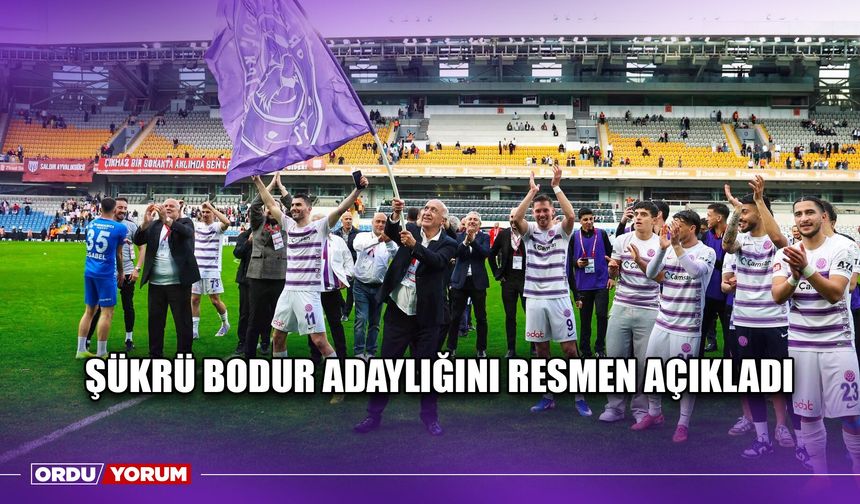 Şükrü Bodur Adaylığını Resmen Açıkladı