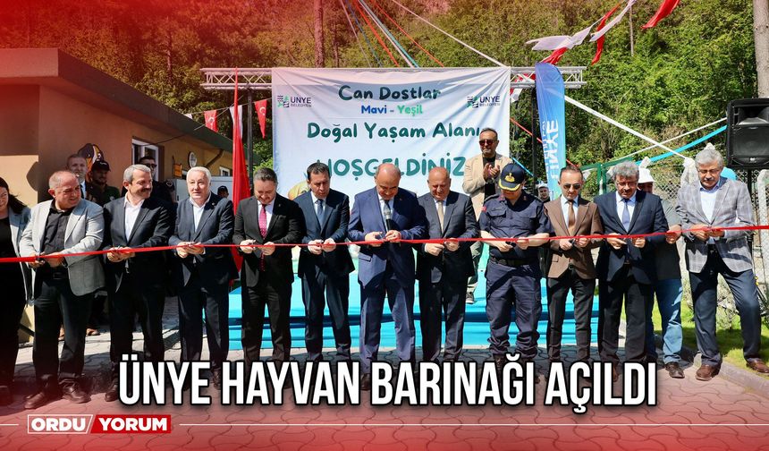 Ünye Hayvan Barınağı Açıldı