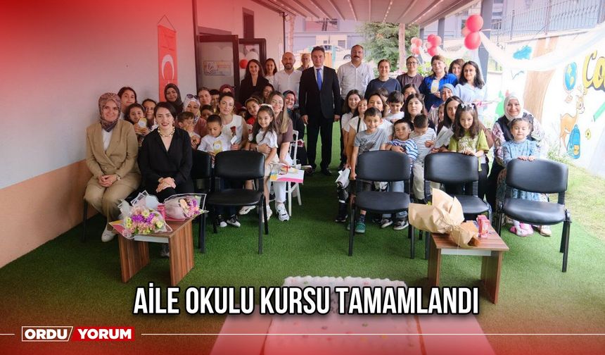 Aile Okulu Kursu Tamamlandı