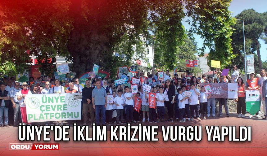 Ünye'de İklim Krizine Vurgu Yapıldı