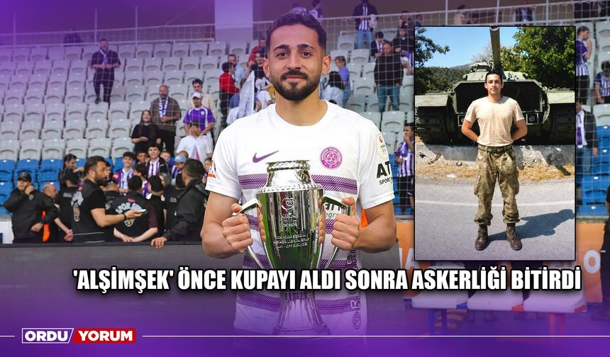'Alşimşek' Önce Kupayı Aldı Sonra Askerliği Bitirdi