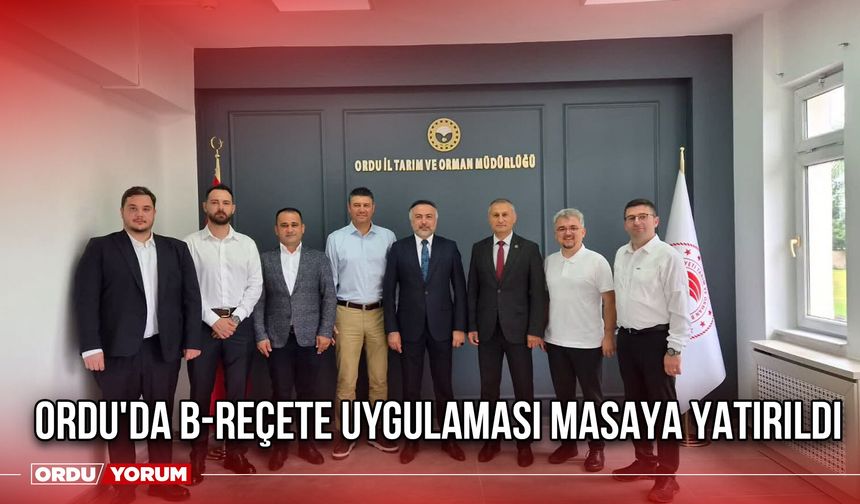 Ordu'da B-Reçete Uygulaması Masaya Yatırıldı