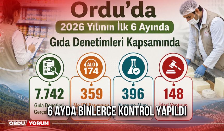 6 Ayda Binlerce Kontrol Yapıldı