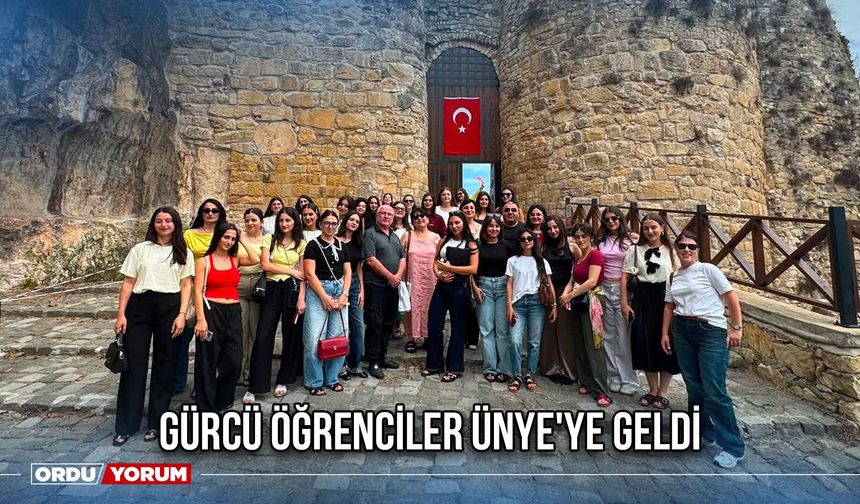 Gürcü Öğrenciler Ünye'ye Geldi