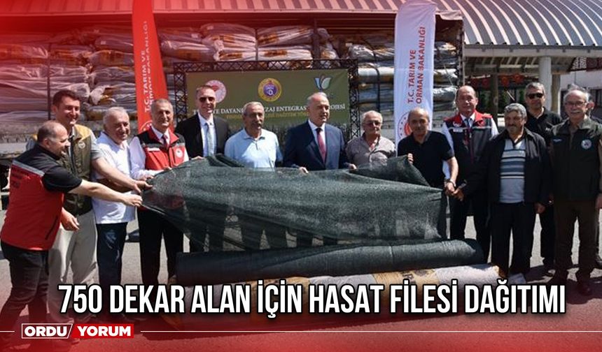 750 Dekar Alan İçin Hasat Filesi Dağıtımı