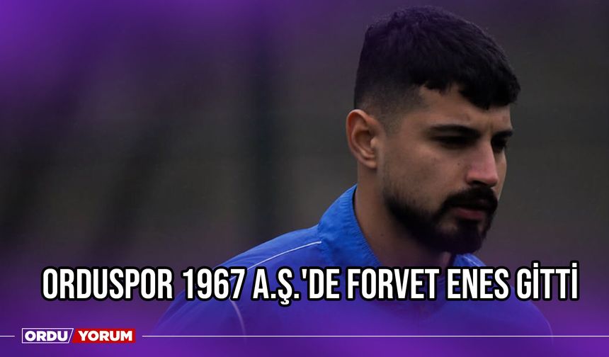 Orduspor 1967 A.Ş.'de Forvet Enes Gitti