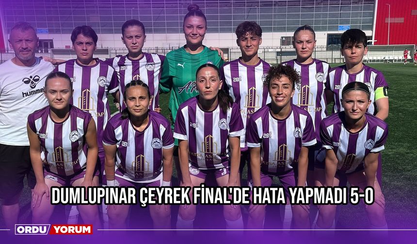 Dumlupınar Çeyrek Final'de Hata Yapmadı 5-0