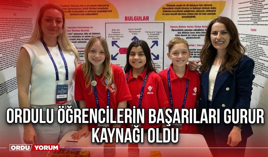 Ordulu Öğrencilerin Başarıları Gurur Kaynağı Oldu