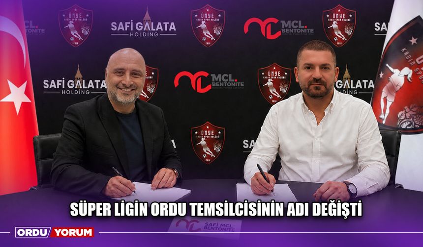 Süper Ligin Ordu Temsilcisinin Adı Değişti