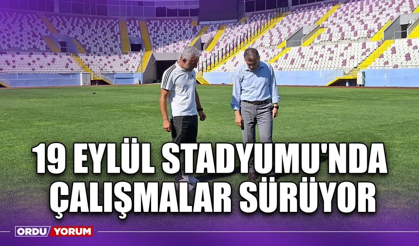 19 Eylül Stadyumu'nda Çalışmalar Sürüyor