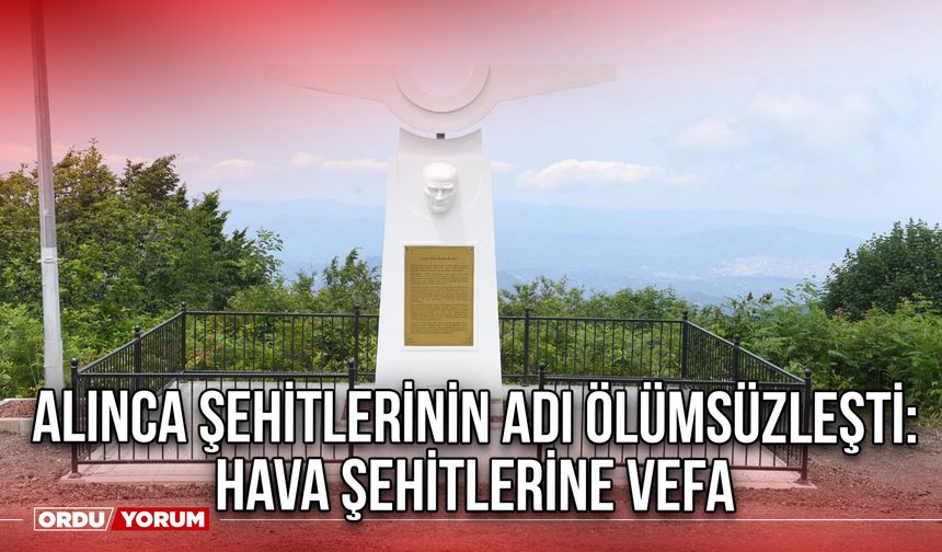 Alınca Şehitlerinin Adı Ölümsüzleşti: Hava Şehitlerine Vefa