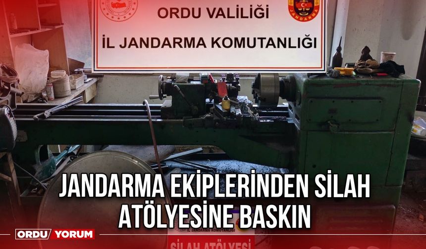 Jandarma Ekiplerinden Silah Atölyesine Baskın