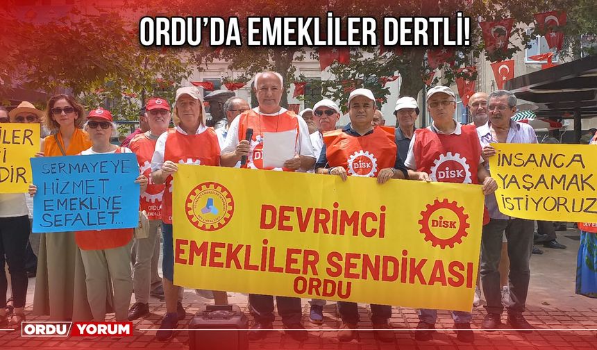 Ordu’da Emekliler Dertli!