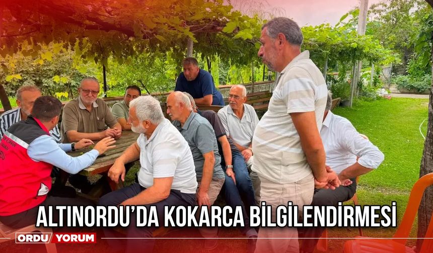 Altınordu’da Kokarca Bilgilendirmesi